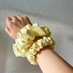 Buttercup Set – 2 Satin Scrunchies - Image 2