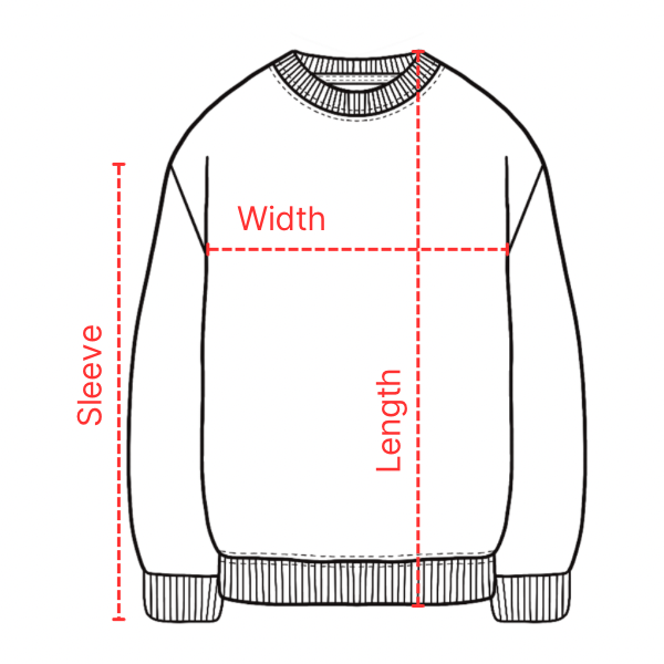 Hoodie measurement guide